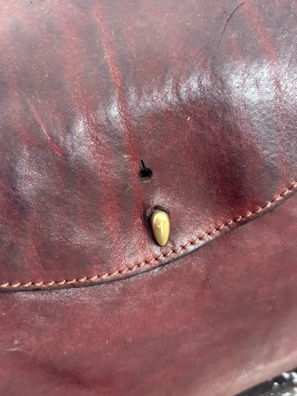 Campomaggi Leather Satchel in Burgundy